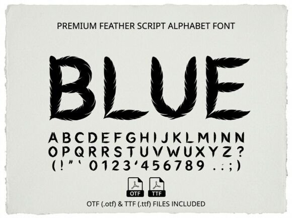 Blue: A Bold Display Font for Impactful Design