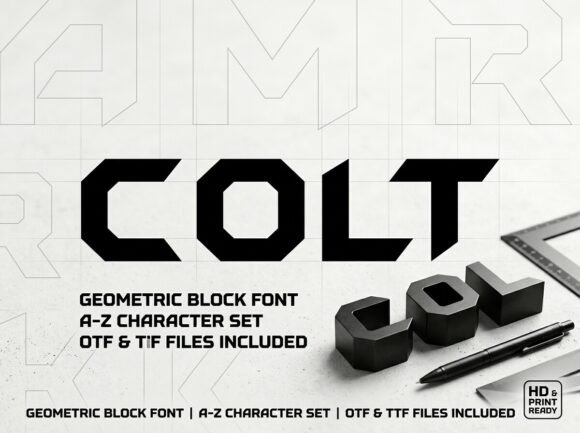 Colt: A Bold Typeface for High-Impact Visual Design