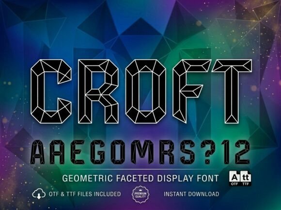 Croft: The Crystalline Font for Modern Visual Storytelling