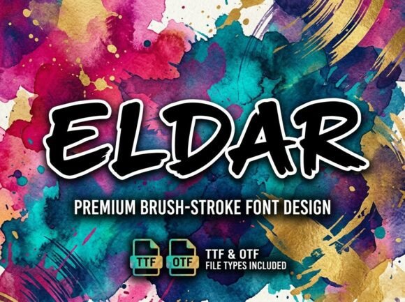Eldar: A Bold Decorative Font for Modern Design