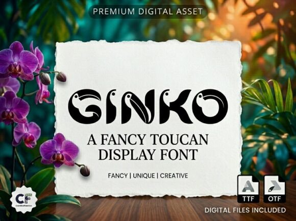 Ginko: Tropical Typography for Bold Branding